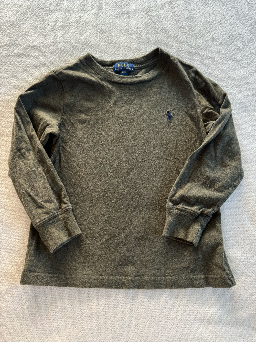 Polo Ralph Lauren Boys 4T Gray Long Sleeve Pullover